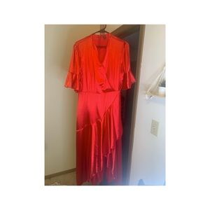 Red Satin SHEIN Dress